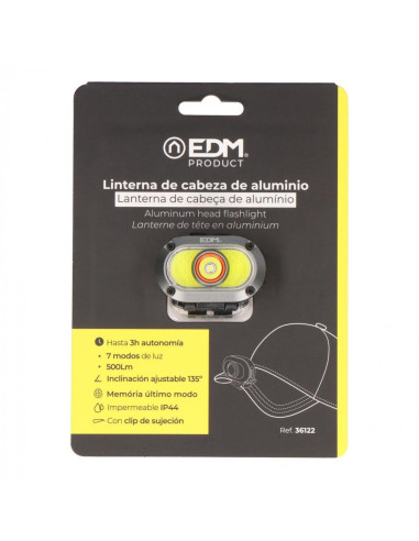 Lanterna de Cabeça EDM 500lm