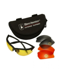 Deerhunter Shooting Glasses com 3 Lentes